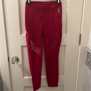 Lululemon red leggings with mesh, limited edition Barry’s